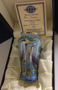 Moorcroft Enamels The Heron Vase
