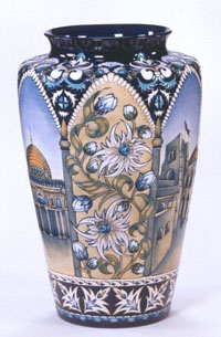 Moorcroft Pottery Millennium Jerusalem Vase 19/26