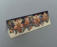 Moorcroft Pottery Peruvian Lily Name Plaque